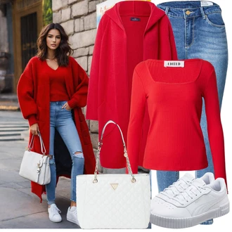 90-ich Skate Outfit sa Svjetloplava/Plava/Siva/Bijela Tanka Tenisica/Kožna Tenisica/Skate cipela/neformalna cipela/Ljetna Tenisica Puma "Jesenski outfiti"Look: 90-ich, Nerd, Steampunk, Sportski, Estetika, Skater, Hip Hop, S zakovicama, Skating, Aerobik, Tenis, Skate