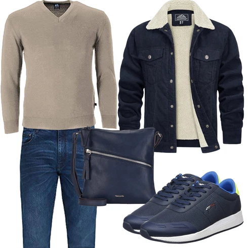 Dunkelblau/Blau/Hellblau Kurze Jeansjacke/Vintage Jacke/Shirtjacke/Holzfäller Jacke/Cordjacke/Wolljacke TACVASEN kombinieren