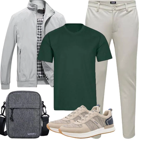 Grau Bomberjacke/Sportjacke/2in1 Jacke/Nylonjacke/Innenfutter Jacke/Herbstjacke/Jacke mit Seitlichem Reißverschluss/Sommerjacke/Frühlingsjacke/Leichte Jacke YOUTHUP kombinieren