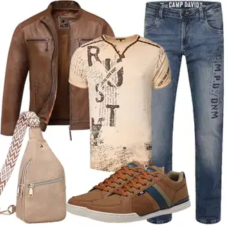 Mit Bauch Outfit mit Braun/Beige Mini-Rucksack/Gürteltasche/Schultertasche/Geflochtene Tasche/Mini-Rucksack/Umhängetasche Suweir "Herbst Outfits"