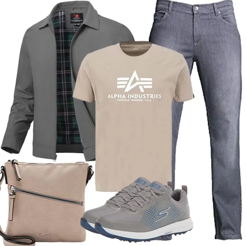 HellGrau/DunkelGrau/Grau Shirtjacke/Sportjacke/Jacke mit Seitlichem Reißverschluss/Frühlingsjacke/Merinojacke/Schlupfjacke/Uniformjacke YSENTO kombinieren