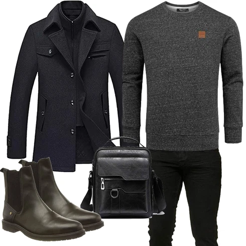 Unkategorisiert/Wintermantel/Winter Parka kombinieren mit Jeans Elara, Jeans