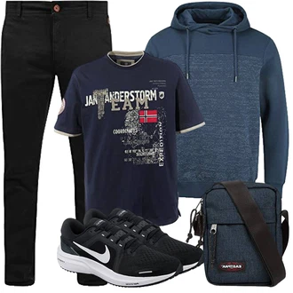 Groß Outfit mit Sport Hoodie/Fleece Pullover/KapuzenPullover b BLEND "Herbst Outfits"