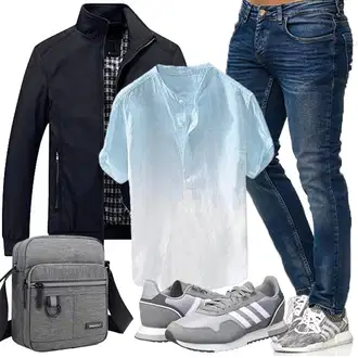 Mit Bauch Outfit mit Grau Vohoney "Herbst Outfits"