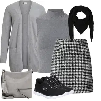 Outfit s Černá Šátek/Bandana/Šál/Kruhový Šál About You "Vkusný podzimní outfit"