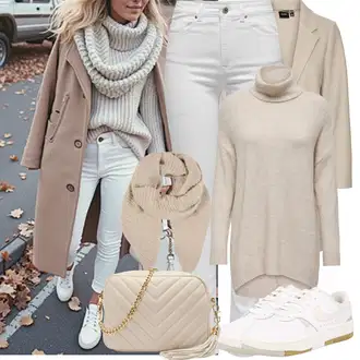klasický Outfit sa Siva/Srebro/Bijela/Svjetlosiva Kožna Jakna/Traperice Slim Kroja/Termo Traperice/Traperica Niskog Struka/Traperice s Prorezom/High Waist Traperice/Kožne Cipele/Push-up Traperice/Bikerske Traperice Only "Cool jesenski outfit"Look: Boja, cool, klasický, Besprijekorno, Običan, Rap, Stil, Prekrasan