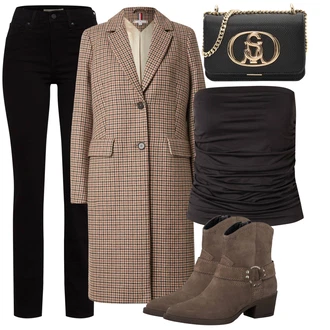 outfit mit Črna Hlača z Razporkom/Bootcut Hlača/Ravna Hlača/Slim Hlača/Raztegljiva Hlača/Hlače z Visokim Pasom/Jeggings/Skinny Hlače levi's ® "Jesenska obleka za prosti čas"