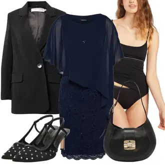 outfit mit Hlačke z visokim pasom Diesel "Jesenska obleka za prosti čas"