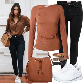 Flex Appeal 3.0 Outfit s Bílá/Šedá/Krémová Gymnastická bota/Tenisová bota/Bota na fitness/Tréninková bota/Běžecká bota/Golfová bota Skechers "Lehký outfit"