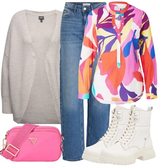 outfit mit Ulla Popken "Obleka za jesen"