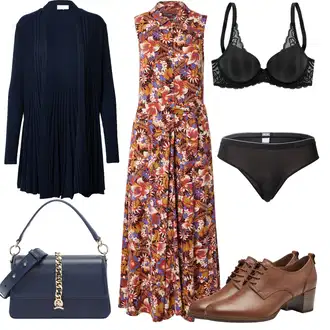 outfit mit Hlačke z visokim pasom Diesel "Obleka za jesen"