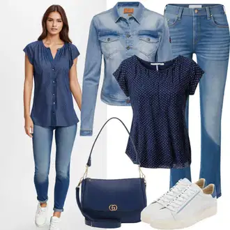 Kombinacije za zabavu Rave sa Plava/Tamnoplava Bluza Vrh/Bluza s Printom/Bodija Bluze/Bluza s Uzorkom/Razigrana bluza/Bluza bez rukava/Bluza sa Šljokicama/Crash bluza/Slip-on Bluza camaieu "Opušteni Izgled"Look: Coachella, Rave, dan na plaži, Festival, Koncer