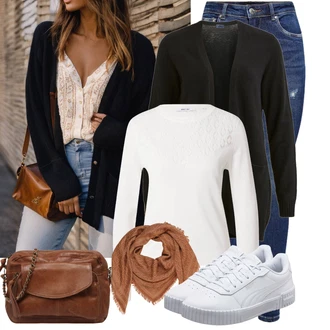 90-ich Skate Outfit sa Svjetloplava/Plava/Siva/Bijela Tanka Tenisica/Kožna Tenisica/Skate cipela/neformalna cipela/Ljetna Tenisica Puma "Cool jesenski outfit"Look: 90-ich, Nerd, Steampunk, Sportski, Estetika, Skater, Hip Hop, S zakovicama, Skating, Aerobik, Tenis, Skate
