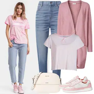 Outfity pro zábavu Svatba s Růžová Letní tenisky/Úzká teniska/Plátěná teniska/Nízká Teniska/Kožené tenisky Vans "Outfit pro léto"Look: Bar, Matriční Úřad, Koncert, Výročí, Škola, Valentýn, Svatba