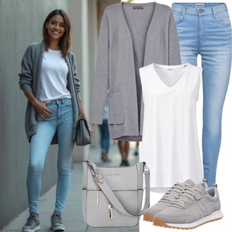 Fancy Outfit s Kožená Pánská Bund "Outfit pro léto"Look: Univerzitní, 70tá léta, Klasické, Vintage, Ležérní, 50. Let, Elegantní, Retro, Trendový, Skromné, Fancy, Premium