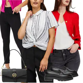 outfit mit Srajca za prosti čas/Poslovna srajca/Srajčna Bluza/Srajca s kratkimi rokavi camaieu "poletni videz za elegantne ženske"