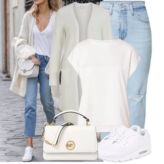 Air Max 90 Outfit sa Bijela/Krem Zumba cipela/gimnastička papuča/Tenisica za fitness/cipela za trčanje/Tenisica za tenis Nike Sportswear "Lagana odjeća"
