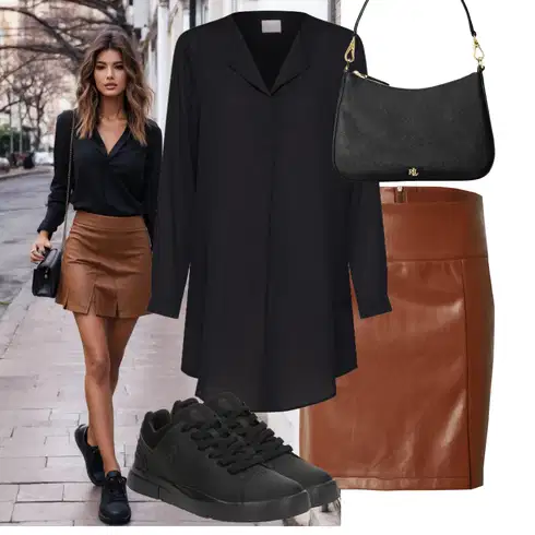 Kombinace Černá/Tmavě modrá Tunikové Tričko/Oversize Halenka/Elegantní Tunika/Klasická tunika/Dlouhá Halenka Vila