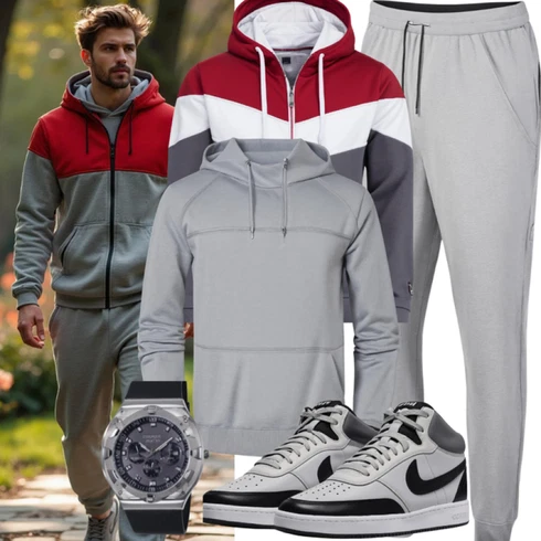 Grau/Hellgrau JoggingHose/Jogger Hose/SportHose/TrainingsHose Tommy Hilfiger kombinieren