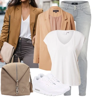 Air Max 90 Outfit sa Bijela/Krem Zumba cipela/gimnastička papuča/Tenisica za fitness/cipela za trčanje/Tenisica za tenis Nike Sportswear "Outfit za svaki dan"