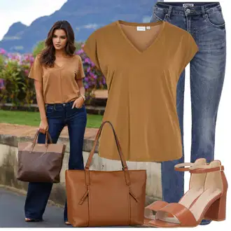 Premium Outfit sa Plava Hlače rupa hlača/Jeggings/Skinny Hlače/Traper Tajice/Hlače s Prorezom/Motociklistička hlača/Uske Hlača Only "Lagana odjeća"Look: Stil, Old Money, Rap, Običan, Disko, cool, Premium, klasický