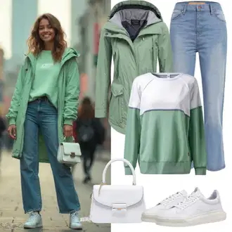 Outfity pro volný čas s Červená/Hnědá/Béžová Vintage kozačka/Kozačka se zipem/Bota se širokým nohavici/Kozačka po Kolena/Jezdecká Bota/Dlouhá Kozačka About You "Stylový Vzhled pro Podzim"