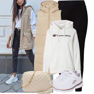 Flex Appeal 3.0 Outfit s Bílá/Zlatý Běžecká bota/Tréninková bota/Gymnastická bota/Tenisová bota/Bota na fitness/Běžecká bota Skechers "Podzimní outfity"