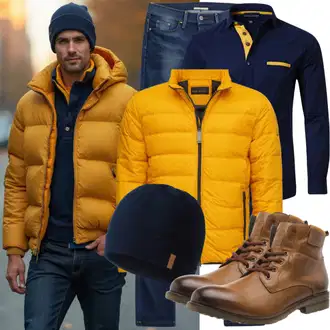 Winter Outfits Jeans mit Dunkelbraun/Braun Klassischer Stiefel/SchnürStiefelette/SpringerStiefel/Wasserdichter Stiefel/Gefütterte Stiefelette Timberland "Alltagsoutfit"