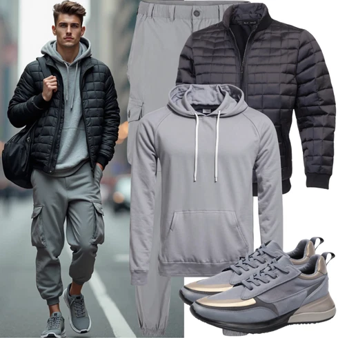 Schwarz ReiseTasche/MannsTasche/TrageTasche/Gym Tasche/Sportrucksack Tommy Hilfiger kombinieren