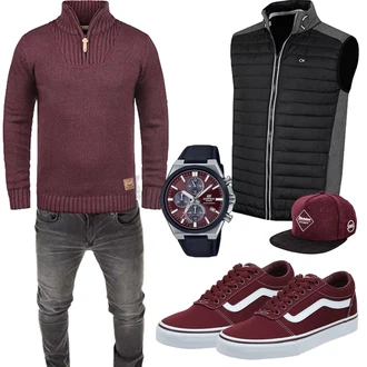 Outfit mit Rot Vans "Cool Outfit"