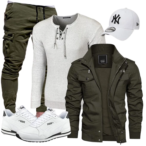 Grün Accessoire/Jacke Winter Parka KEFITEVD kombinieren