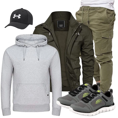 Grün Accessoire/Jacke Winter Parka KEFITEVD kombinieren