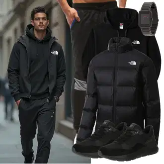 Logoprint Outfit mit Schwarz Schmaler Sneaker/Sneaker Low/Leder Sneaker/Plateau-Sneaker/Teddy Sneaker michael kors "Cool Outfit"