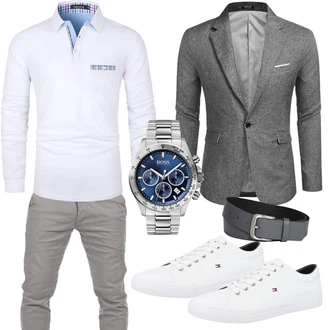 Outfit mit Grau Sneaker/Schuh Tommy Hilfiger "Cool Outfit"