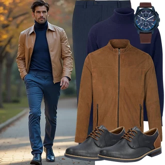Outfit mit Oxford Schuh/Schnürer/Vintage Schnürschuh/Business-Schuh Rieker "Cool Outfit"