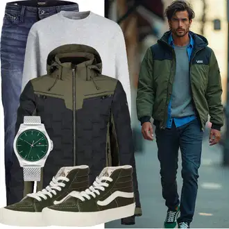 Logoprint Outfit mit Vans "Cool Outfit"