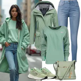 Outfity pro dešťové počasí "Cool podzimní outfit"