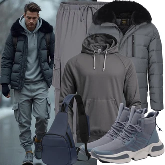 Glanz Outfit mit Schwarz/Dunkelgrau/Grau/Braun/Dunkelgrün Winter Parka/Parka-übergangsjacke/Wachsjacke/Winterjacke/2in1 Jacke/Parka/Goretex Mantel/Duffle Mantel/Wintermantel/Kapuzenmantel/Übergangsmantel/Daunenmantel/Mantel mit Reißverschluss lake view "Cooles Herbst Outfit"