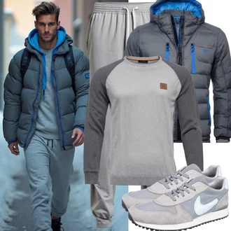 Tennis Outfits mit Grau Leder Sneaker/Schmaler Sneaker/Sneaker Low/Turnschuh ohne Schnürsenkel Lacoste "Cooles Outfit"