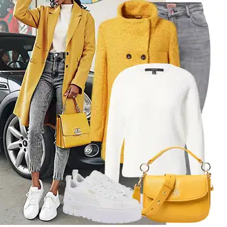 Kombinacije sa stilom Estetika sa Siva/Bijela Tenisica za tenis/gimnastička papuča/cam cipela/cipela za trčanje/Tenisica za fitness Puma "Jesenski outfiti"Look: Ekstravagantno, Bad Taste, Unisex, Hip Hop, Skater, 90-ich, Estetika, Sportski