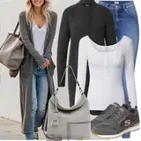 Bílé topy outfity image