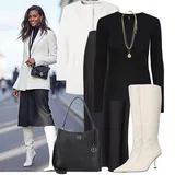 Outfiti za suknje od satena image