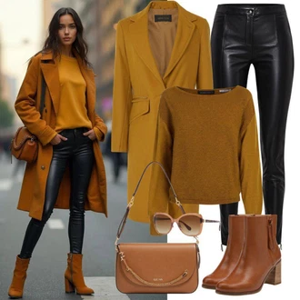 Outfity pro dámský večer "Elegantní podzimní outfit"