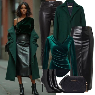 Outfit s Černá/Tmavě hnědá/Hnědá/Tmavě šedá Dlouhá Sukně/Křesťanská Sukně/Středověká Sukně/Sukně do Délky Lýtka/Maxi sukně/Vintage sukně maxi Mbym "Elegantní Podzimní Outfit"