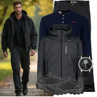 Outfit mit Stoffhose Carhartt, Stiefel Carhartt "Freizeit Outfit"