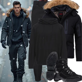 Date Outfits Winter mit Schwarz/Grau/Dunkelgrau Kapuzenjacke/Hybridjacke/Puffer Jacke/Isolationsjacke/Verstaubare Jacke/Thermojacke Höhenhorn, Schwarz Kaschmir Pullover/Pullover mit Stehkragen/Zopfmuster Pullover/Strick Hoodie Napapijri, Schwarz Thermostiefel/Wasserdichter Stiefel/Winter Sneaker/Wattierte Stiefel/Schneestiefel/Herren Lederschuhe Vans "Freizeit Outfit"