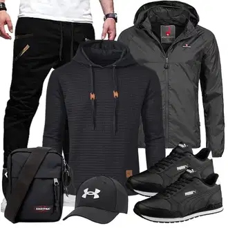 Stil Outfits Skater mit Schwarz/Dunkelgrau/Braun/Dunkelblau/Rot Sport Hoodie/Strick Hoodie/Kapuzenpullover Tansozer "Freizeit Outfit"Look: Casual, Classic, Moderne, Goa, Outdoor, Indoor, Skater, Workwear, Zuhause, Schön, Rap