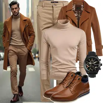 Elegante Outfits Standesamt mit Braun/Beige/Hellblau Armbanduhr/Smartwatch/Uhrenarmband/Uhrenbatterie/Uhrwerkzeug/Kettenuhr Tommy Hilfiger "Freizeit Outfit"Look: Wasen, Date, Silvester, Bar, Strandtag, Besondere Anlässe, Electro, Standesamt, Bayram, Schule, Fasching, Festival