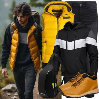 Lyocell Outfit mit Dunkelblau/Blau/Hellblau Leder Schuhe/Tapered-Jeans/Thermojeans/Slim Fit Jeans/Regular-Fit Jeans/T-Shirt/Lederjacke/Sportschuhe/Sweatjeans/Winterjacke/Push up Jeans Brax "Freizeit Outfit"