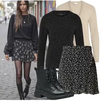 Outfit s Černá/Růžová/Červená/Hnědá/Bílá Košile Mušelínové Šortky/Vysoký pas Kraťasy/Šortky guido maria kretschmer women "podzimní outfit pro každý den"